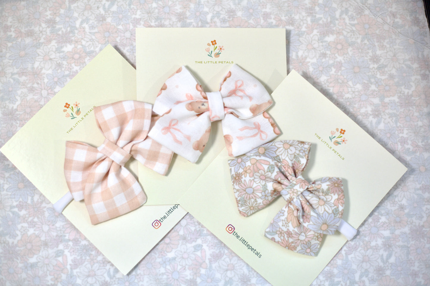 Bow Trio – Bahama Linen
