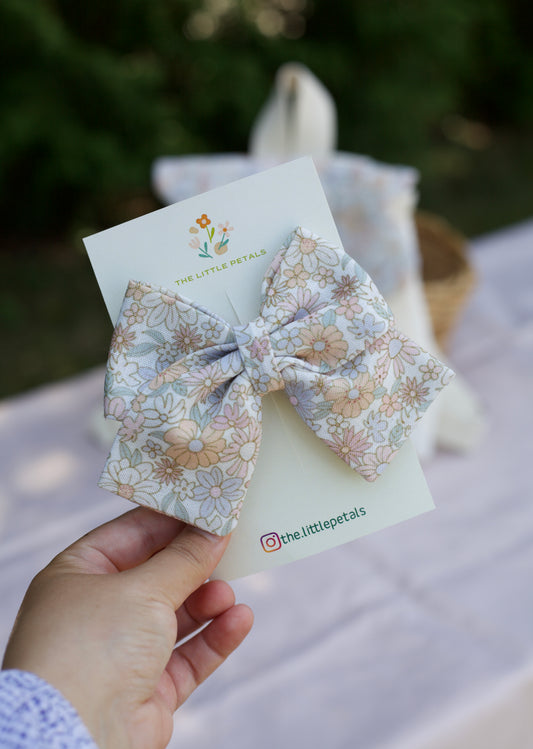 Soft Floral Bow
