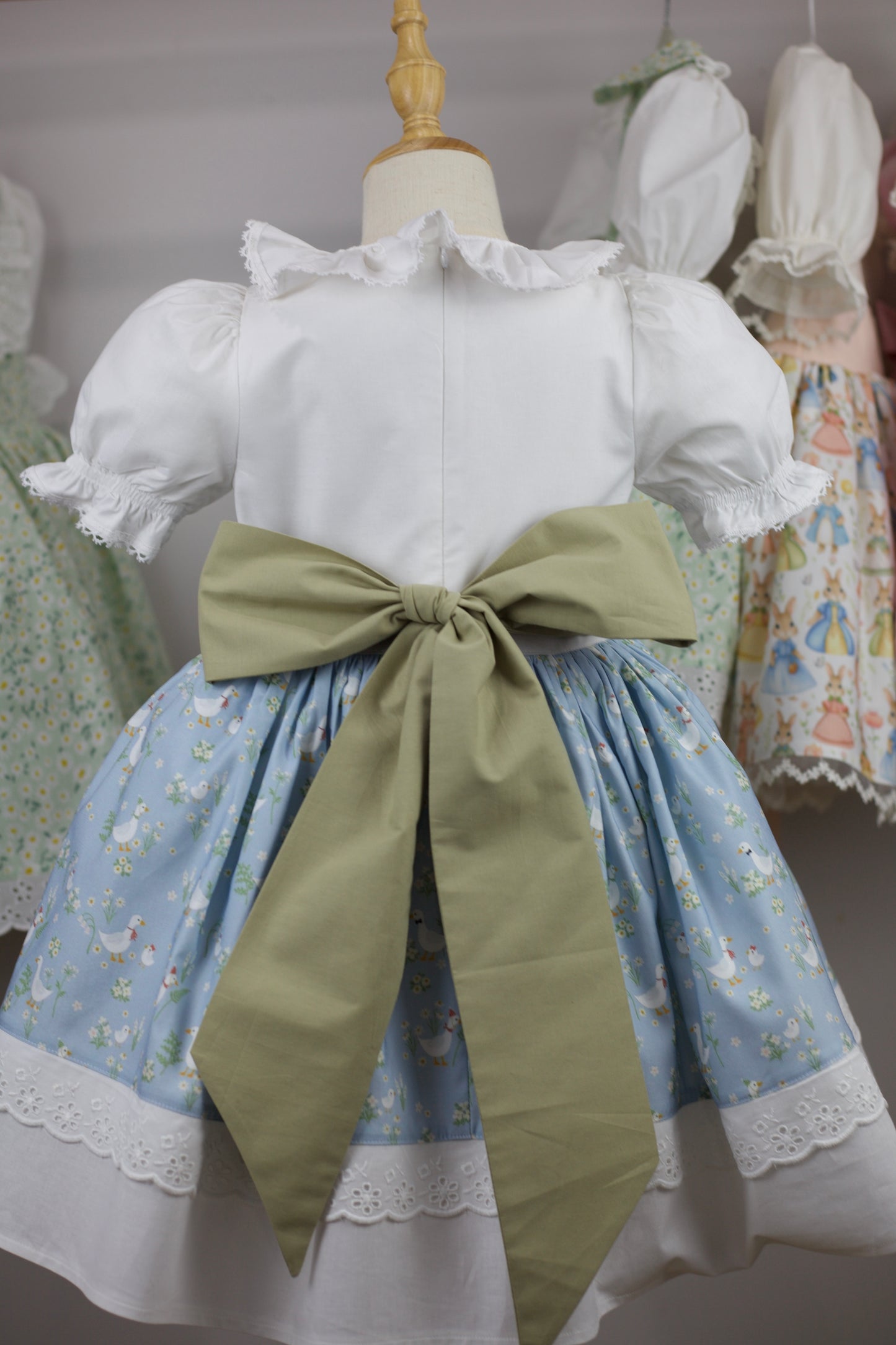 Springtime Duck Print Dress (PRE- ORDER)