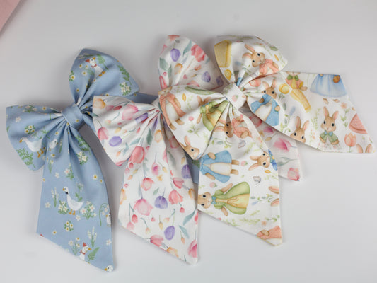 Duck Print Fabel Hair Bow ๐ฆ๐