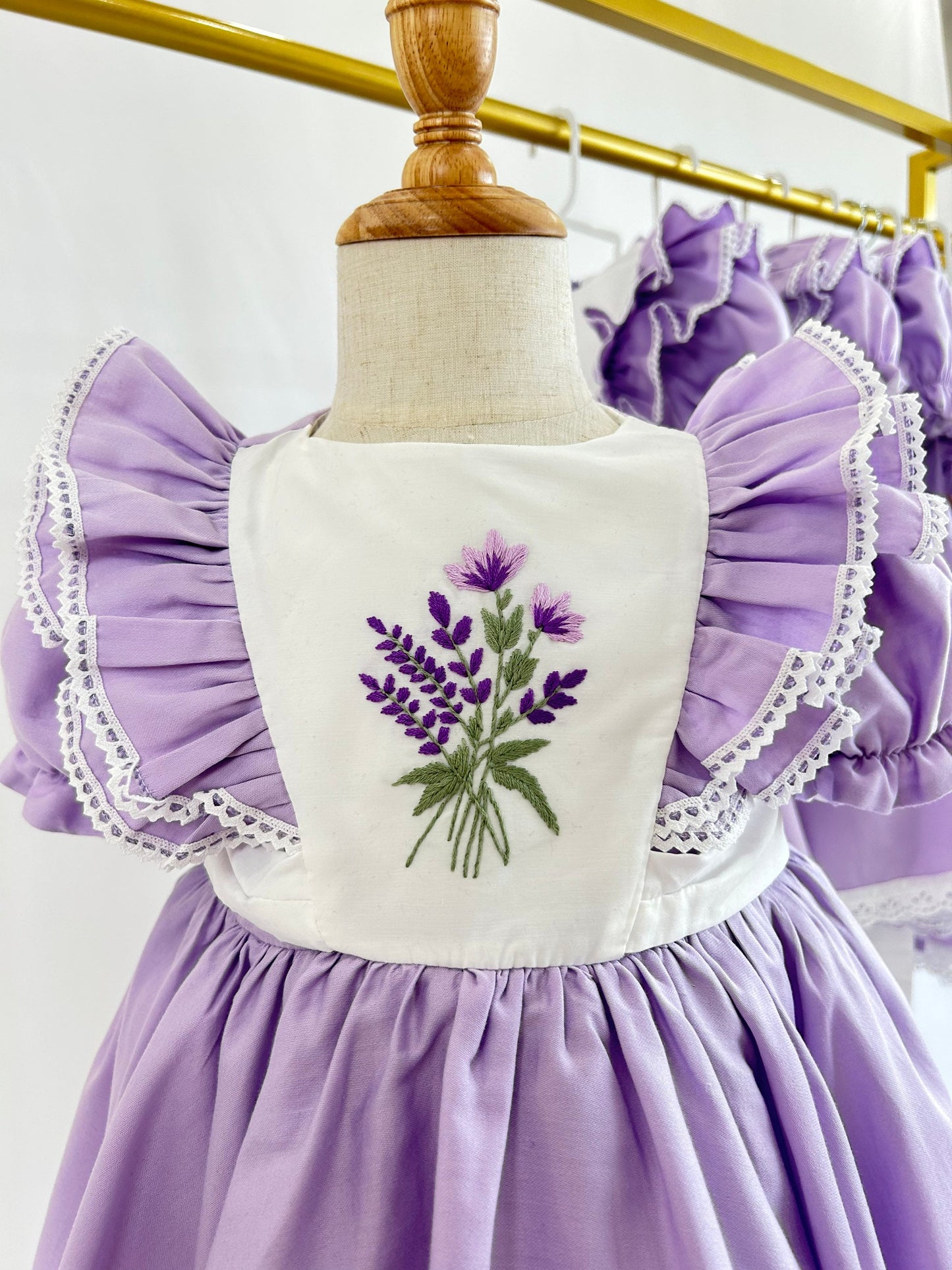 Lavender Ruffle Dress