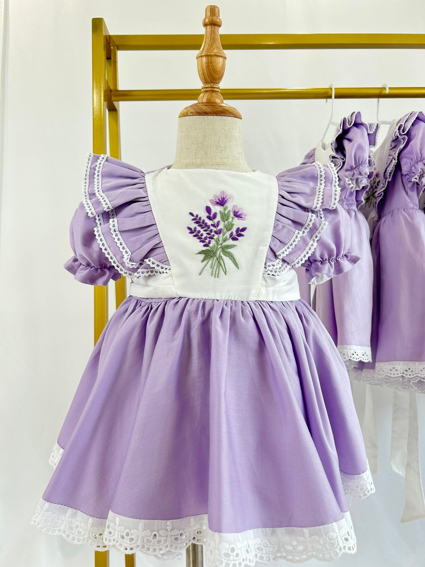 Lavender Ruffle Dress