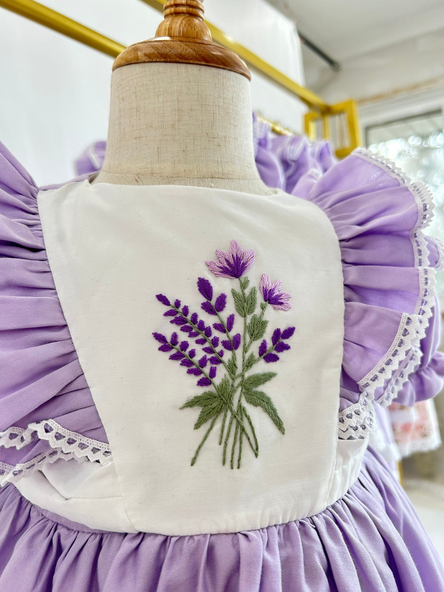 Lavender Ruffle Dress