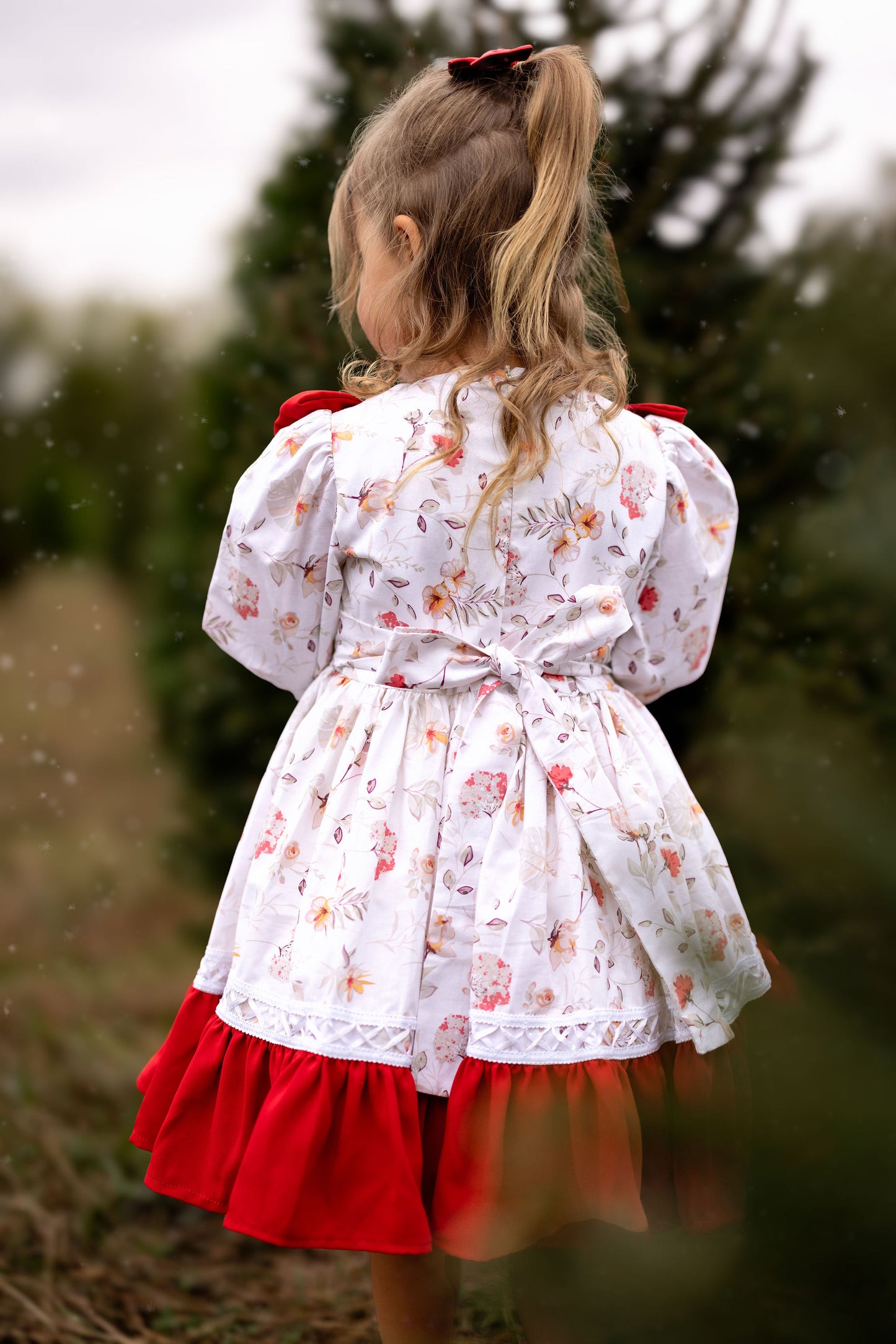 (Pre-Order) Festive Ruffle Blossom Dress