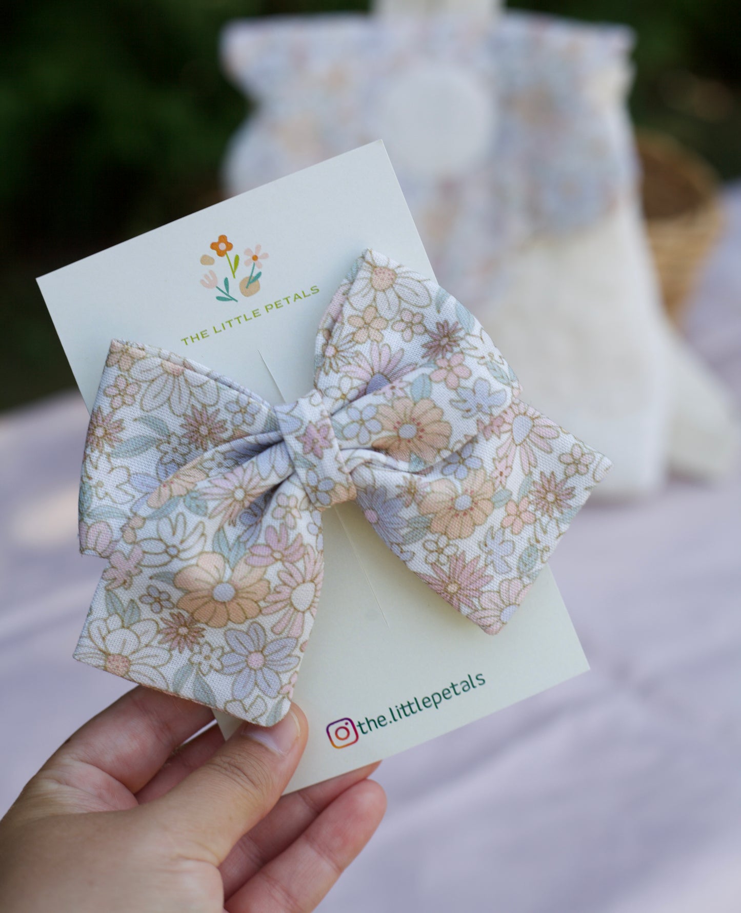 Soft Floral Bow