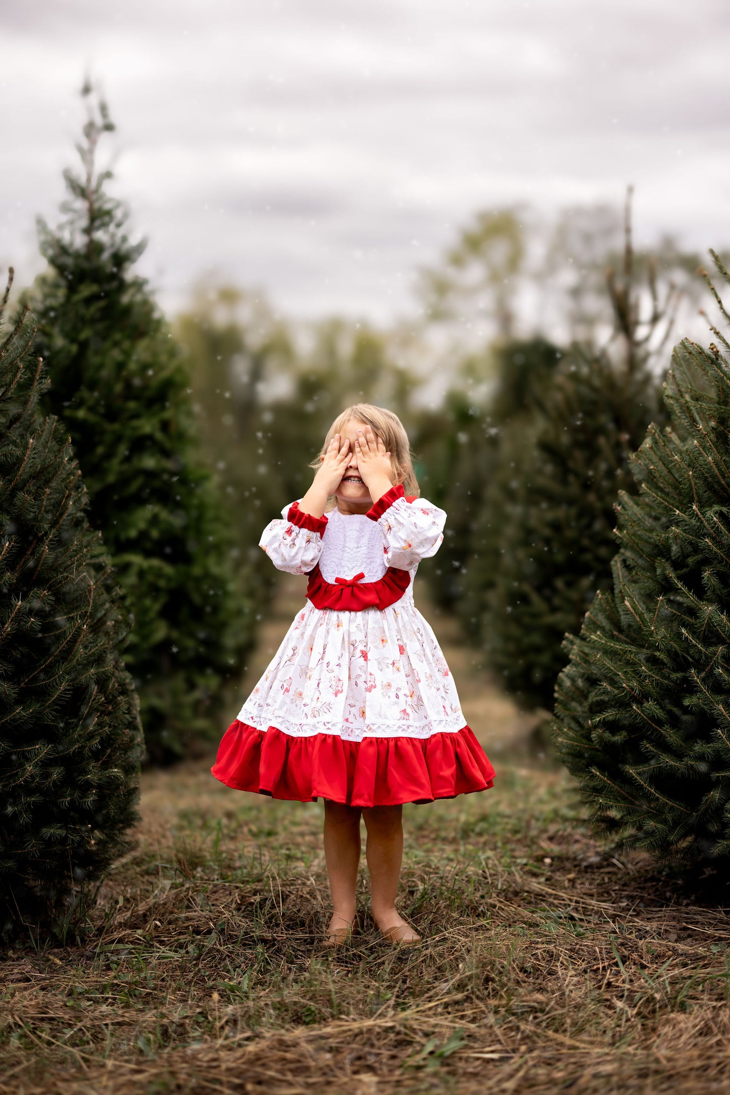 (Pre-Order) Festive Ruffle Blossom Dress