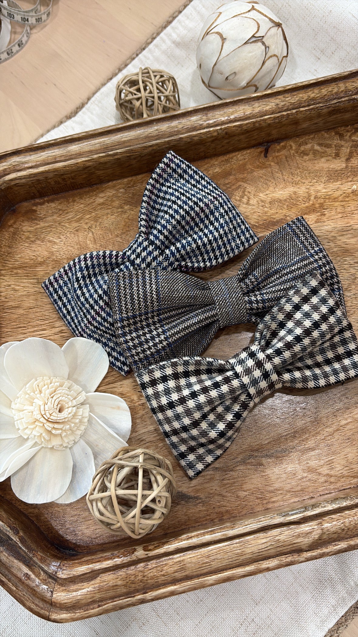 Matching Gingham Hair Bow