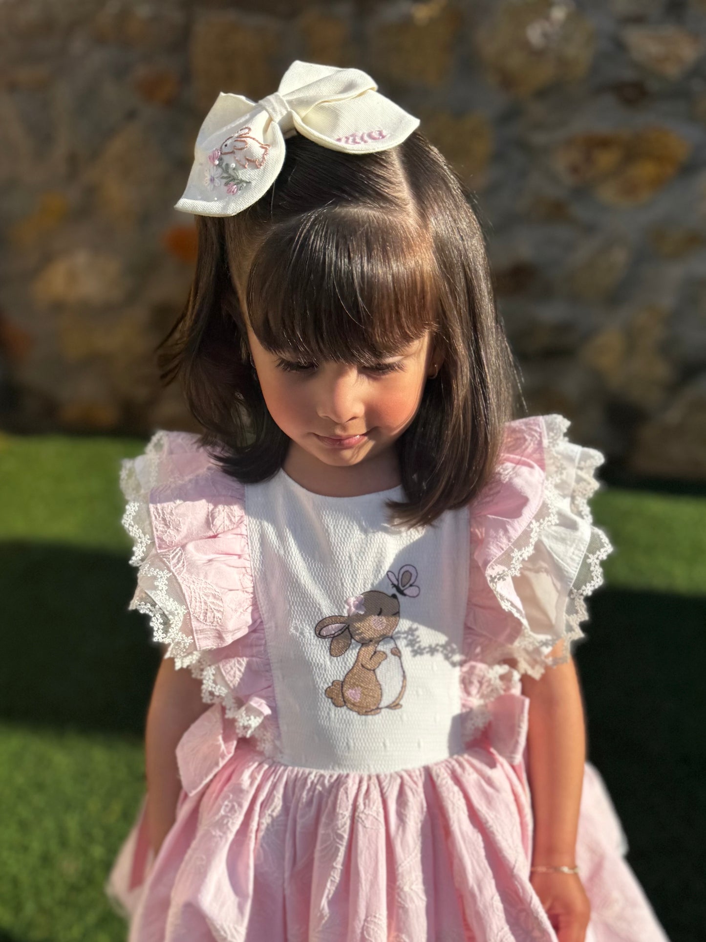 Bunny in Bloom Embroidered Dress (PRE-ORDER)