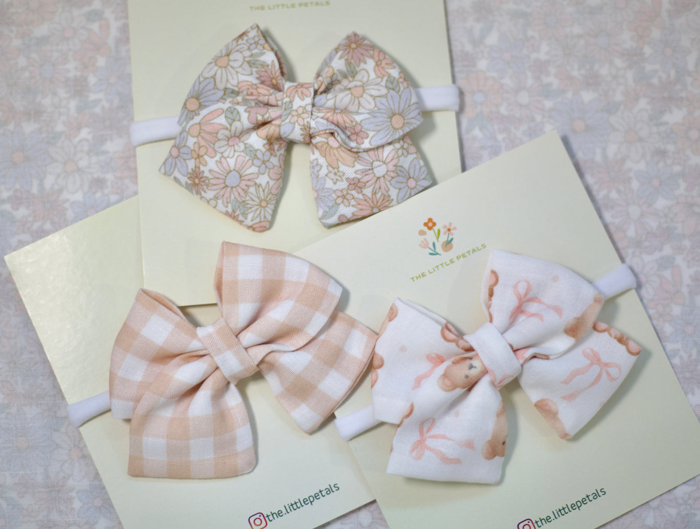 Bow Trio – Bahama Linen