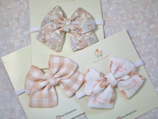Bow Trio – Bahama Linen