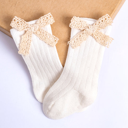 Bow Knee-High Socks – Girls