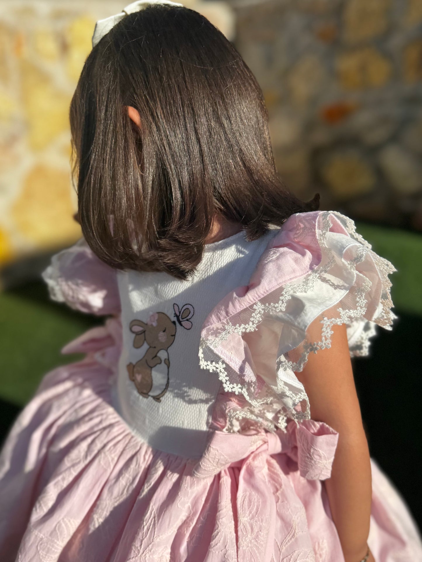 Bunny in Bloom Embroidered Dress (PRE-ORDER)