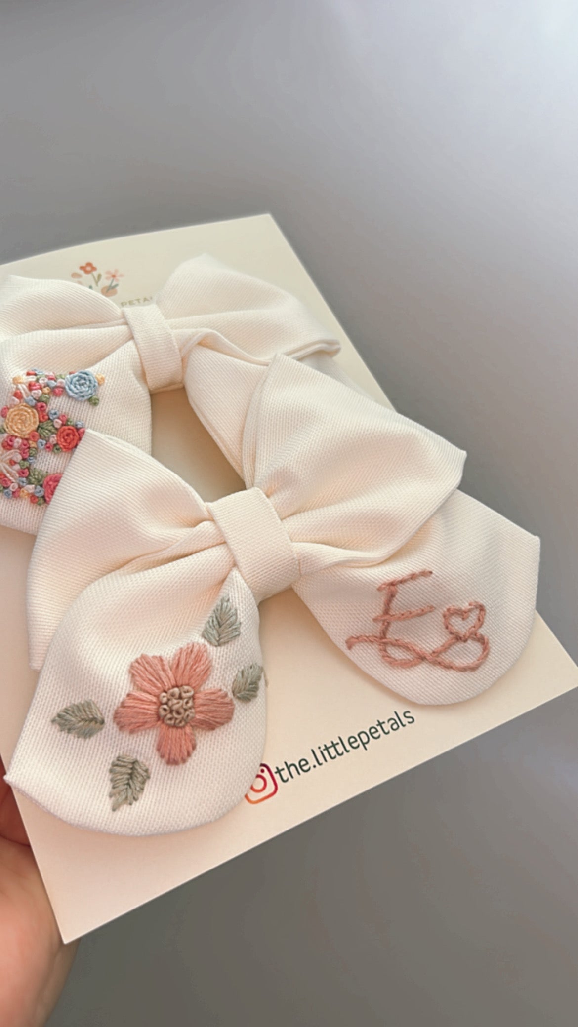 Custom name hair bow