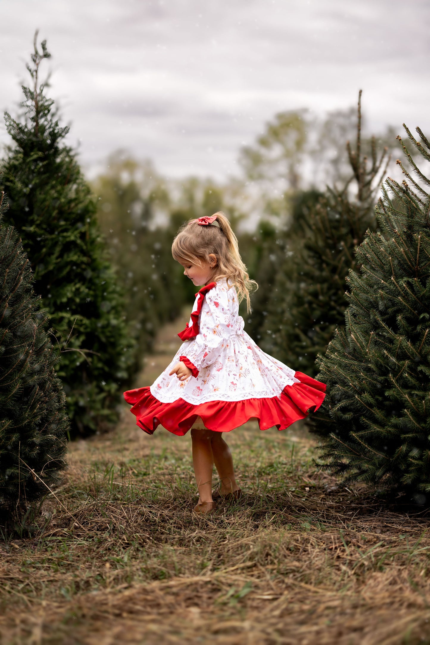 (Pre-Order) Festive Ruffle Blossom Dress