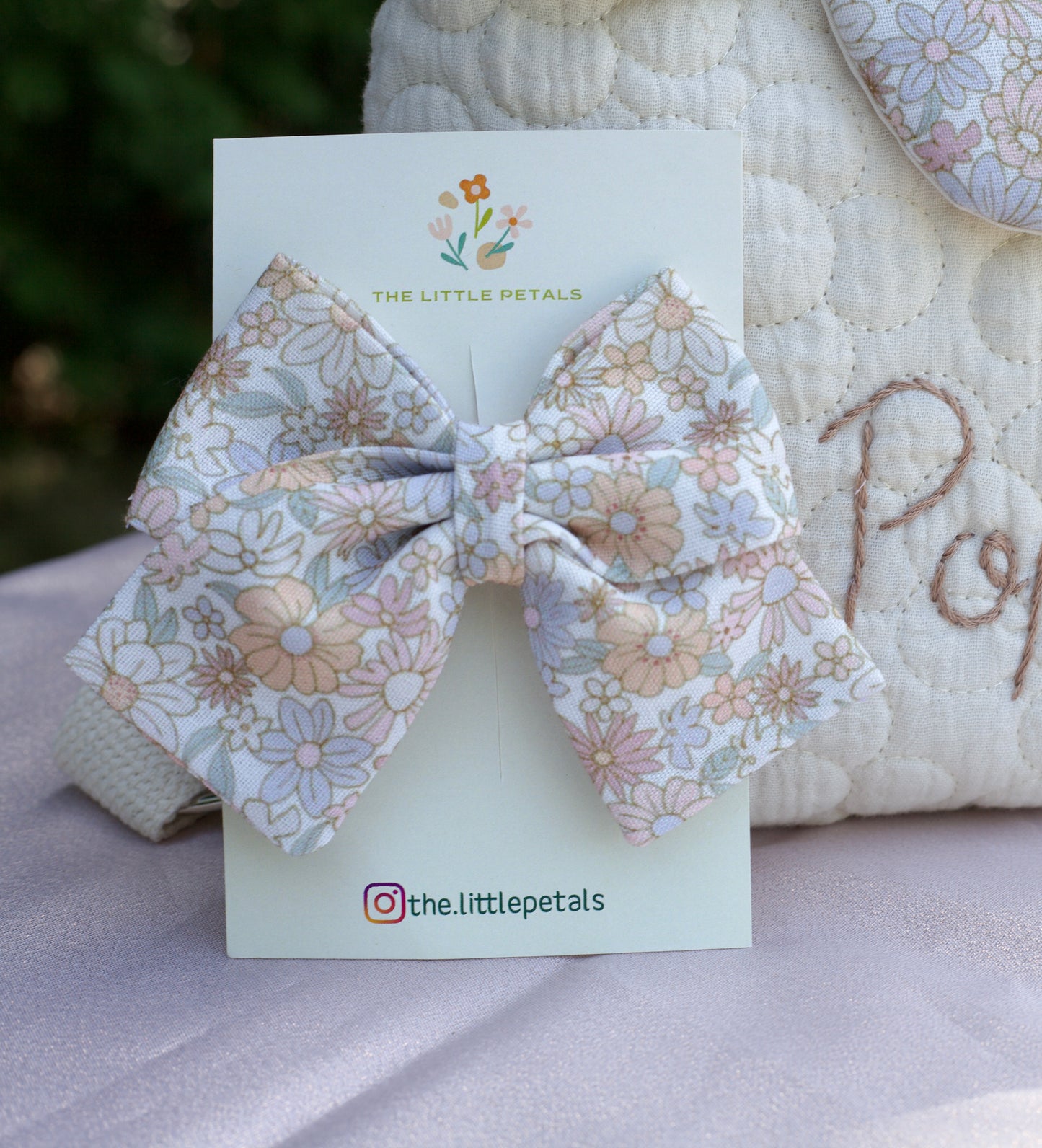 Soft Floral Bow