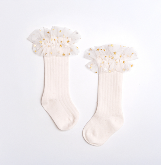 Star Tulle Knee-High Socks – Baby
