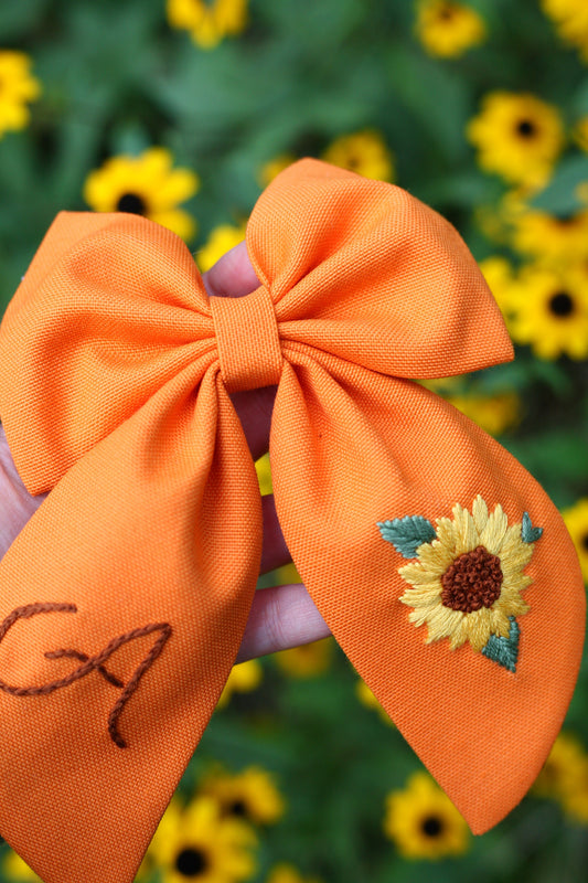 Sunflower Hair Bow