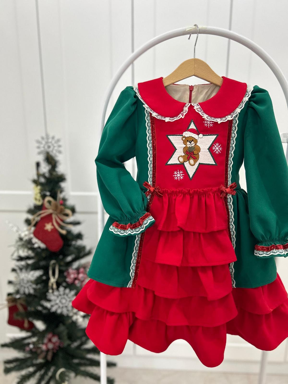 (Pre-Order) Holiday Teddy Delight Dress