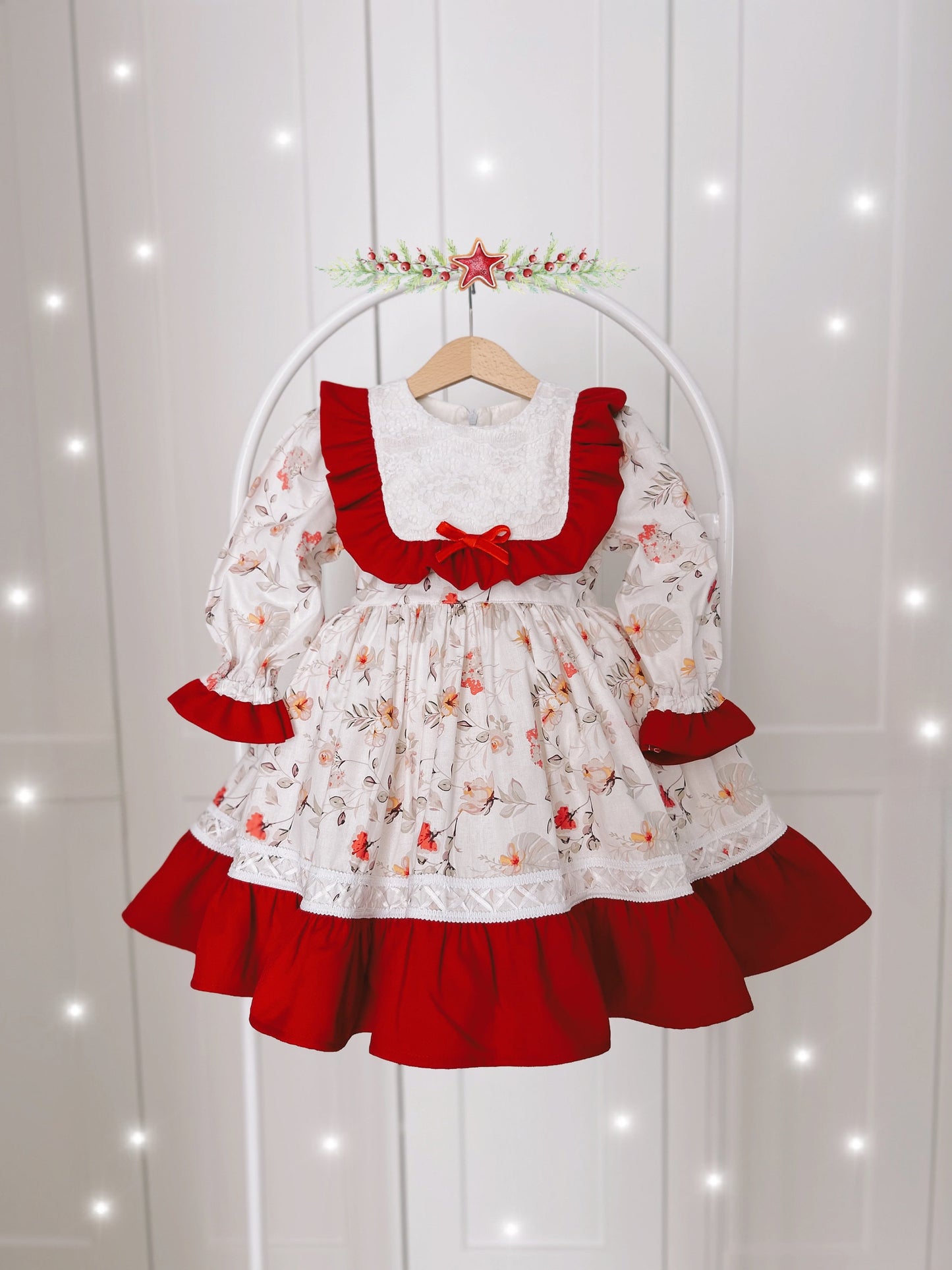 (Pre-Order) Festive Ruffle Blossom Dress