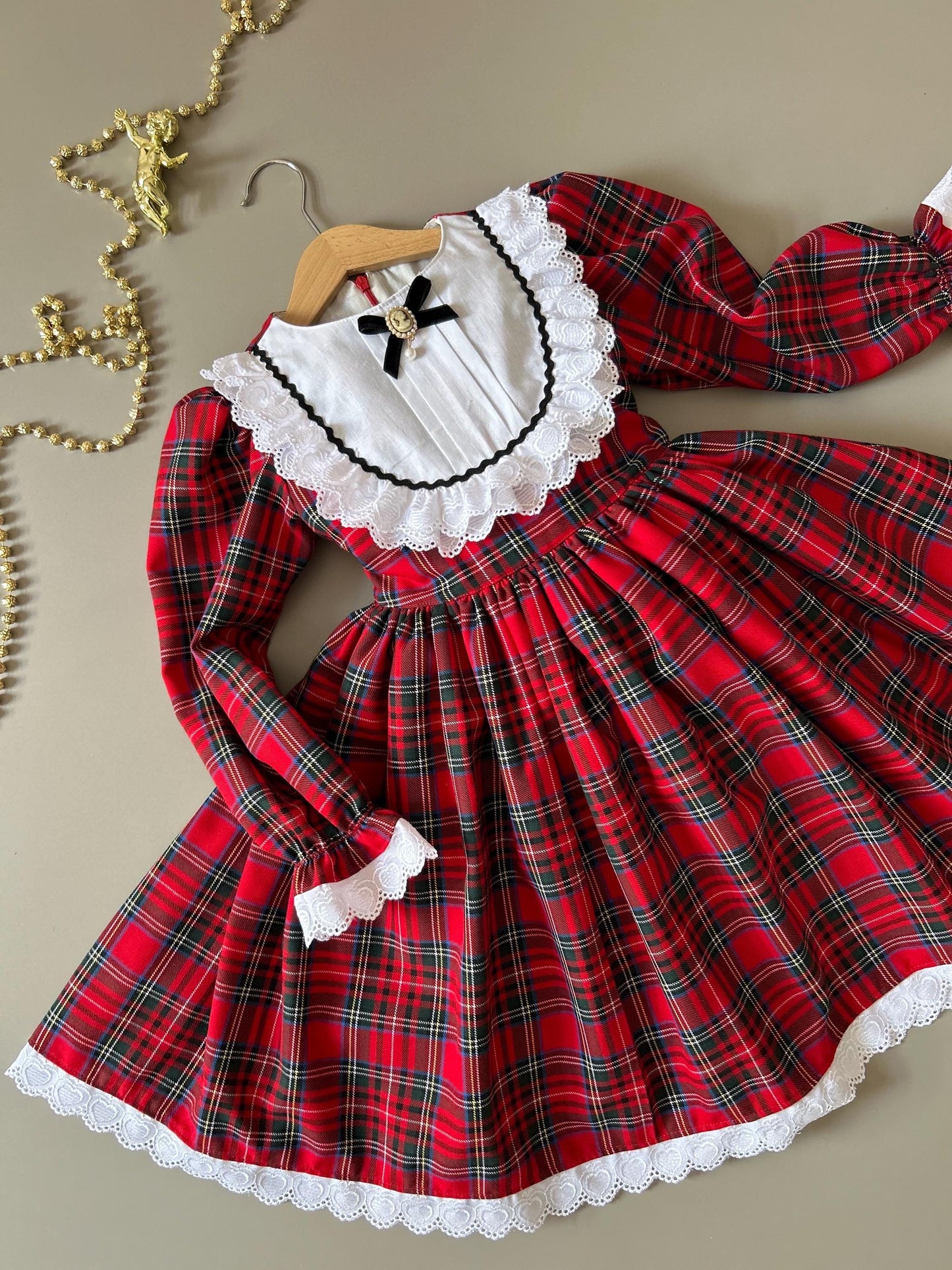 (Pre-Order)Vintage Charm Holiday Dress